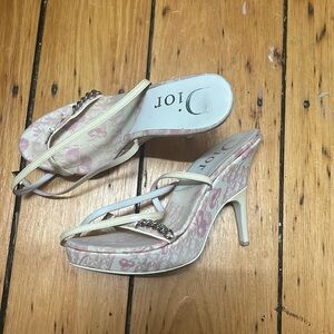 - 2003 vintage monogram dior heels